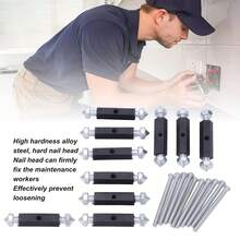 10 PIEZAS Juego de reparación de caja oscura tipo 86, soportes de caja de salida eléctrica aislada negra con 10 tornillos de montaje y 1 llave, herramientas de reparación de cajas de unión de pared universal para interruptores y cajas de enchufe rotas - Ver 4