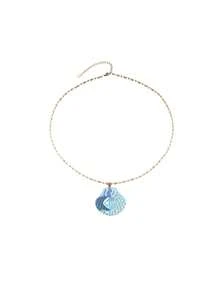 1 chiếc vòng cổ vỏ sò nhiều màu sắc, vòng cổ vỏ sò in hình hoạt hình, phong cách nghỉ mát biển. - Nhiều màu - Xem 5