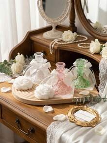 1个/3个复古彩色单臂烛台玻璃烛台/烛台套装，适用于家居装饰、客厅点缀、瑜伽冥想空间、节日礼物、异域风情咖啡馆装饰、文化活动、门厅展示、后院派对、婚礼、新娘送礼会、餐桌摆饰。 - 均碼 - 查看 10