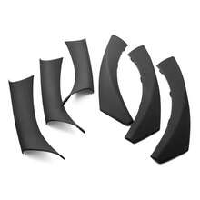 适用于宝马3系E90 E91 316 318 320 325 328i 2004 2005-2012款 6件套汽车内门把手拉手盖碳纤维风格装饰件 - 6 件套 - 查看 6