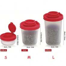 Mini Spice Jars, S Size Seasoning Bottles, Salt & Pepper Shakers, Kitchen Storage Containers - Multicolor - View 2