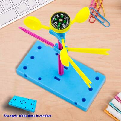 一套科学实验套件（材料包，需手工制作），气象站风向标实验模型，DIY风向标，教育科学探索用品，提升学生的思维、想象力和创新能力