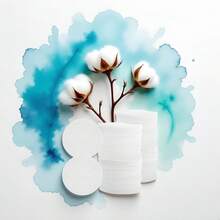 100 Pcs White Soft Facial Pads Round Shape Face Cleansing Pads, Disposable Non-Woven Fabric, For Makeup Removing Blending And Skin Toner Applying Cotton Balls And Swabs, 236 Inches - trắng - Xem 2