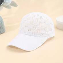Women's Breathable Mesh Baseball Cap - Adjustable, Lightweight And Fashionable Hollow Design Sun Hat - A - View 6