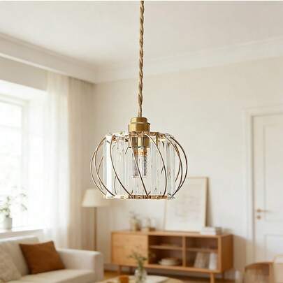 1 pezzo Paralume in vetro e metallo - Stile moderno, attacco a vite E26, accessori di illuminazione per mobili, facile da installare. Decorazione per camera da letto, decorazione per la casa, adatto per decorazione domestica, illuminazione soffitto soffice, lampade a sospensione uniche, paralumi per soggiorno, paralumi per camera da letto, paralumi per caffè e paralumi per sala da pranzo. Paralume a sospensione bello e ideale. Nota: lampadina e striscia luminosa non incluse; questo set contiene solo il paralume.