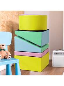 Juego de espuma suave para niños pequeños, juego activo de interior de 5 piezas para trepar, gatear, deslizarse y construir bloques para niños en edad preescolar. - / - Ver 3