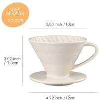 Cangkir Saringan Kopi Keramik, Set Kopi Tetes Manual, Corong Saringan, Jaring Saringan Bubuk Kopi, Saringan Teko Kopi Luar Ruangan - MultiWarna - View 11