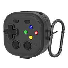 Funda protectora para Galaxy Buds4 / 4 Pro con diseño de consola de videojuegos retro (Negro) - Negro - Ver 1