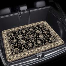 1PC Universal Car Trunk Mat 29" X 39", Beige Bohemian Style All Weather Trunk Protection Cargo Liner, Durable Cargo Mat Rear Trunk Liner,Stylish Vehicle Interior Accessories Suitable For Most Car Models  , Car Acessesories ,Car Essentials , Car Acessesories Women  ,Trunk Organizer  ,Car Decor. - Phong cách Bohemian - Xem 5