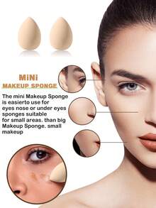 39PCS Makeup Tools Set Including:20PCS Makeup Brush Set+1pc Hairband+4PCS Makeup Sponges+4PCS Triangle Powder Puffs+2PCS Hand Bowl Strap+4PCS Mini Air Cushion Powder Puffs+4PCS Mini Makeup Sponges,All-In-One & Beginner-Friendly | Travel-Ready & Gift-Ready | Perfect For Newbies/Her - Multicolor - View 8