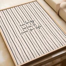 1 pieza Impresión de arte en lienzo de arte de línea minimalista, Nos honra compartir este póster de vida, Decoración de póster en lienzo de estilo escandinavo moderno, Impresión de texto romántico neutral en lienzo, Decoración de pared con patrón de rayas abstractas impresas, Decoración de pared para sala de estar y dormitorio, Decoración en lienzo, Sin marco - Retro - Ver 6