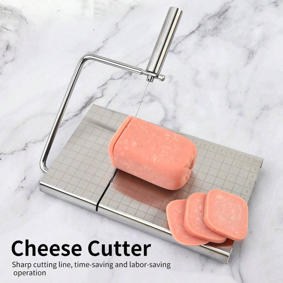 Cheese Slicer, Household Ham & Cheese Slicer With Scale, Kitchen Tool Cheese Cutting Knife - Multicolor - View 1