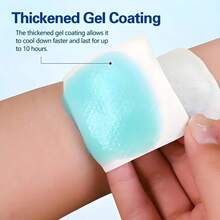 48 piezas de almohadillas de enfriamiento por hielo portátiles, alivio de enfriamiento instantáneo para el Body, la cabeza, el cuello, la frente, cómodo y suave, adecuado para verano, deportes, campamento, senderismo, actividades al aire libre, viajes, fitness, estudio, oficina, enfriamiento de teléfonos inteligentes, regalo del Día de la Madre para el cuidado diario - Varios estilos - Ver 9