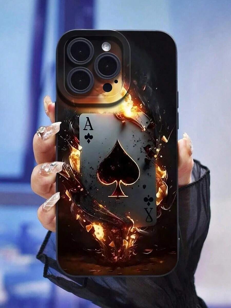 Funda de teléfono a prueba de caídas, protección de lente negra, compatible con iPhone 15 Pro Max/14 Pro Max/13 Pro Max/12 Pro Max/11 Pro Max, resistente al agua, a los golpes y a los arañazos, teléfonos móviles, bolsas, accesorios para móviles, fundas para teléfonos, decoración de interiores, accesorios, fundas transparentes para teléfonos, verano, correas para teléfonos, fundas para teléfonos de hombre, fundas negras para teléfonos, fundas rosas para teléfonos, funda para móvil para hombre, funda para móvil para mujer, protección para teléfonos móviles, accesorios de playa, regalos de fresa, fundas protectoras para teléfonos. - Estilo (1 pieza) - Ver 1