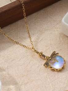 1 Cặp mặt dây chuyền chạm khắc cổ điển, thích hợp để đeo khi đi du lịch và nghỉ dưỡng, trang sức thủ công chủ đề côn trùng dành cho nữ, có thể đeo hàng ngày hoặc khi đi nghỉ mát, món quà hoàn hảo cho bạn bè. - Đồng - Xem 7