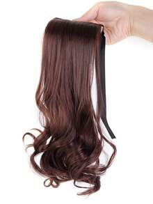 14in Synthetic Fiber Drawstring Ponytail Clip-On Wig, Suitable For Women To Wear On Christmas And Halloween - Multicolor - View 14