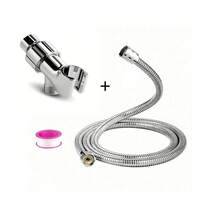 浴室配件，美式支架，带1.5米淋浴软管 - 銀色 - 查看 7