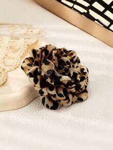 小众设计夸张豹纹大花朵胸针，女士款，优雅高端 - 豹紋 - 查看 2