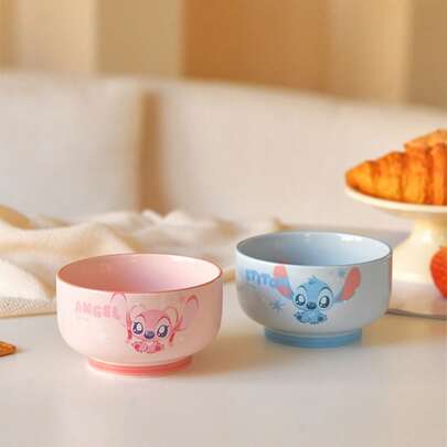 Disney 4.5英寸官方授权天使创意卡通礼品碗，可作饭碗或汤碗