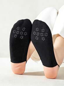 1/3 Pairs Women Hidden Loafer Socks, High Heel Invisible Socks, Shallow Mouth Half Toe Strap Socks - Multicolor - View 5