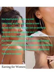 随机72/48/24/12件装时尚简约金属花朵爱心几何不规则仿珍珠耳钉/耳环套装，适合女性、情侣、度假、约会、日常、休闲、派对、婚礼、送给女友、母亲等场合。 - 銀色 - 查看 2