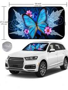 2026夏季汽车挡风玻璃遮阳罩，可折叠挡风玻璃罩，阻挡紫外线，保持车内凉爽，适用于轿车和SUV - 有趣得汽車遮陽擋 - 查看 12