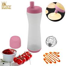 1 chai đựng kem/nước sốt salad 700/1000ml, thiết kế miệng nhỏ, nắp vặn và đáy vặn, chống rò rỉ, dùng để đựng gia vị trong nhà bếp. - Nhiều màu - Xem 5