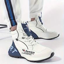 男士休闲高帮运动鞋，多功能运动鞋 - 白色 - 查看 2