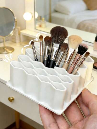 1个多功能药品收纳盒，药膏分类架，药片整理工具，家用药品收纳架，适用于整理和存放药品、化妆品、笔、文具，也可作笔筒使用；适用于办公室、家庭、教室、学校等场合，方便桌面收纳。浴室配件，家居收纳用品，新学年必备。