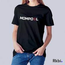 Mother's Day T-Shirt Mompool Funny T-Shirt Gift Idea For Moms Cool T-Shirt For Super Moms T-Shirt For Birthday Gift Deadpool T-Shirt - 黑色 - 查看 1