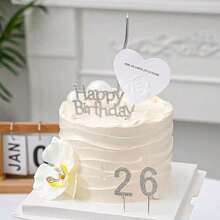 10pcs Silver Plated Cake Topper Candles, 0-9 Crystal Number Cake Decorations Suitable For Birthday, Anniversary, Graduation And Party - Multicolor - View 3