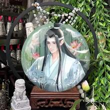 魏无羡&蓝忘机魔道祖师极简主义全息反光徽章胸针 - 彩色 - 查看 3