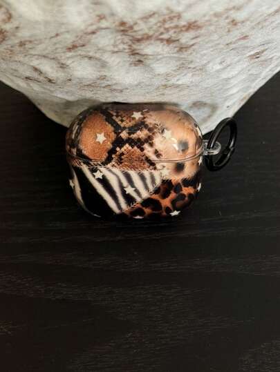 优雅蛇纹图案保护套，适用于 4，也适用于 Pro 3，新款苹果耳机保护套，适用于 Pro 2，女士个性化耳机保护套