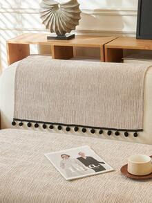 1 chiếc vỏ đệm sofa bằng vải chenille mềm mại, bảo vệ ghế sofa đa năng dùng được quanh năm, đệm sofa chống trượt tối giản hiện đại, chống bụi và có thể giặt được, màu kaki tươi mát và mềm mại, thân thiện với thú cưng, phù hợp với sofa góc, phòng ngủ, văn phòng, phòng khách. - Màu Khaki - Xem 8