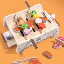 Kids Pretend Play Barbecue Grill Toy, Simulated Cooking Stove, Suitable For Boys And Girls - Multicolor - View 4
