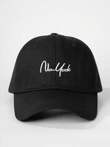 1顶女士刺绣“NEW YORK”棒球帽，可调节，休闲防晒帽，适合情人节、春秋季旅行，男女皆宜，Y2K风格 - 刺繡 - 查看 5