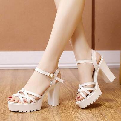 Elegantes zapatos de tacón para mujer, sandalias para dama, tenis de mujer, confeccionados en PU sintético de alta calidad. Un modelo versátil, con cómodas sandalias de tacón y suela antideslizante, ideal para eventos de negocios, banquetes, la oficina y el día a día.