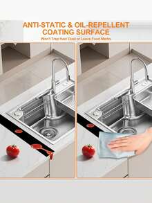 2pcs Silicone Heat-Resistant Kitchen Gap Sealing Strips, Oil & Dirt Proof Gas Stove Gap Soft Sealing Strips, Flexible Stove Top Filler Strips - Multicolor - View 9
