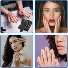 20 miếng mài móng tay, dũa móng hai mặt độ nhám 100/180, khối mài móng tay cầm tay có thể giặt được, hình cong (Màu hồng) - màu đen - Xem 7