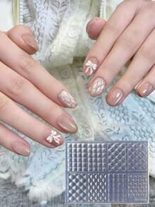 3D莲花锦鲤美甲装饰模具，美甲用品，美甲工具，美甲艺术工具，返校季，美甲，美甲贴片工具 - 無色 - 查看 22