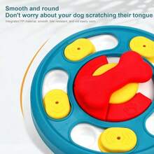 QILP Interactive Dog Treat Puzzle Toy With Ow Feeder Design For Mental Stimn And IQ Training Preven Overeating And Fast Eating Helps Fig Obesity Suitable For All Dog Si And Breeds Dule Plastic In Blue - như hình ảnh - Xem 7