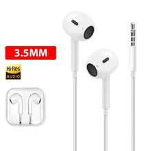 Type C 3.5mm Jack Lightning Wired Headphones For IPhone Half In Ear Earphones With Microphone Earbuds - 3.5mm - View 7