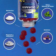 MVPCARE Gominolas de melatonina, suplemento para el sueño en adultos, 5 mg de melatonina, 90 caramelos blandos con sabor a arándanos, para un máximo de 45 días. - 2 botellas - Ver 4