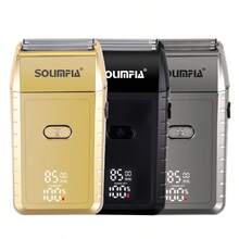 1pc USB Rechargeable Reciprocating Electric Shaver, Bald Head Whitening Device, 2-Speed Multi-Function Razor - Multicolor - View 1