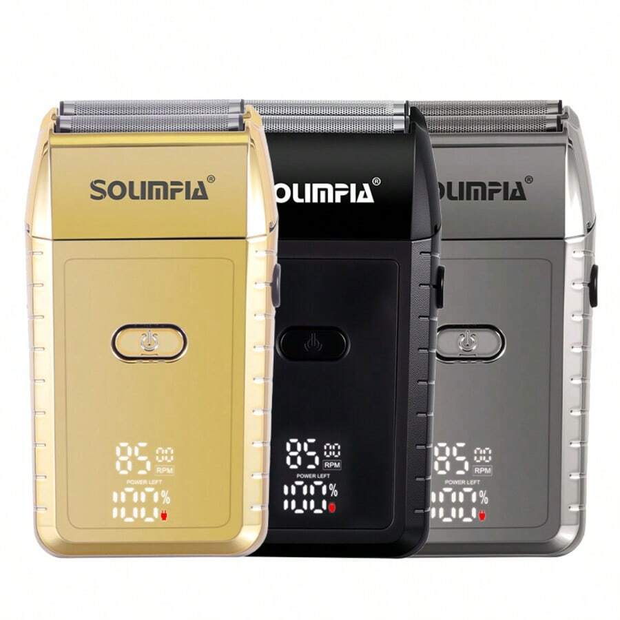 1pc USB Rechargeable Reciprocating Electric Shaver, Bald Head Whitening Device, 2-Speed Multi-Function Razor - Multicolor - View 1