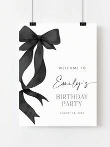 Cartel de bienvenida de boda con foto, Cartel de bienvenida de boda, Póster de recepción, Cartel de bienvenida moderno, Cartel de bienvenida con foto, Plantilla editable - Multicolor - Ver 5