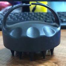 硅胶头皮按摩刷，柔软硅胶刷毛头皮清洁器，去除头皮屑，促进头发生长，干湿两用护发 - 彩色 - 查看 9