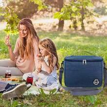 Large Capacity Mommy Bag, Multi-Function Diaper Bag, Shoulder Tote Bag, Portable Messenger Diaper Bag - Multicolor - View 6