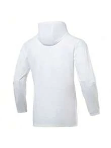 Chaqueta para hombre Under Armour, nueva colección primavera 2026 de entrenamiento deportivo de fútbol, fitness y casual con capucha cortavientos 21600411-100 - Blanco - Ver 2