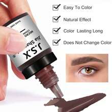 6-Color Permanent Makeup Pigment, Suitable For Eyebrows, Eyeliner, Lips And Other Areas, Micro-Needle Tattoo Supplies, Suitable For Eyebrow Tattoo Machine, Professional Beauty Makeup Pigment Set - Multicolor - View 3